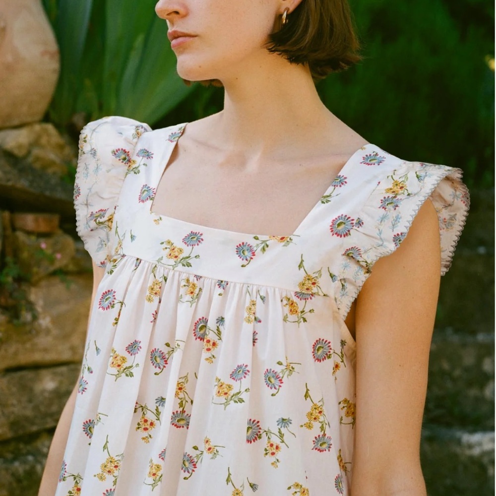 NWT Christy Dawn Benny Dress in Alabaster Daisy Sz S - Picture 6 of 7